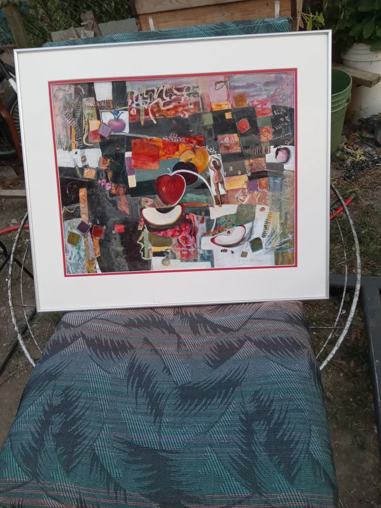 Lynne Grillmair "Aire on a Cello Line" Mixed Media Art thumbnail