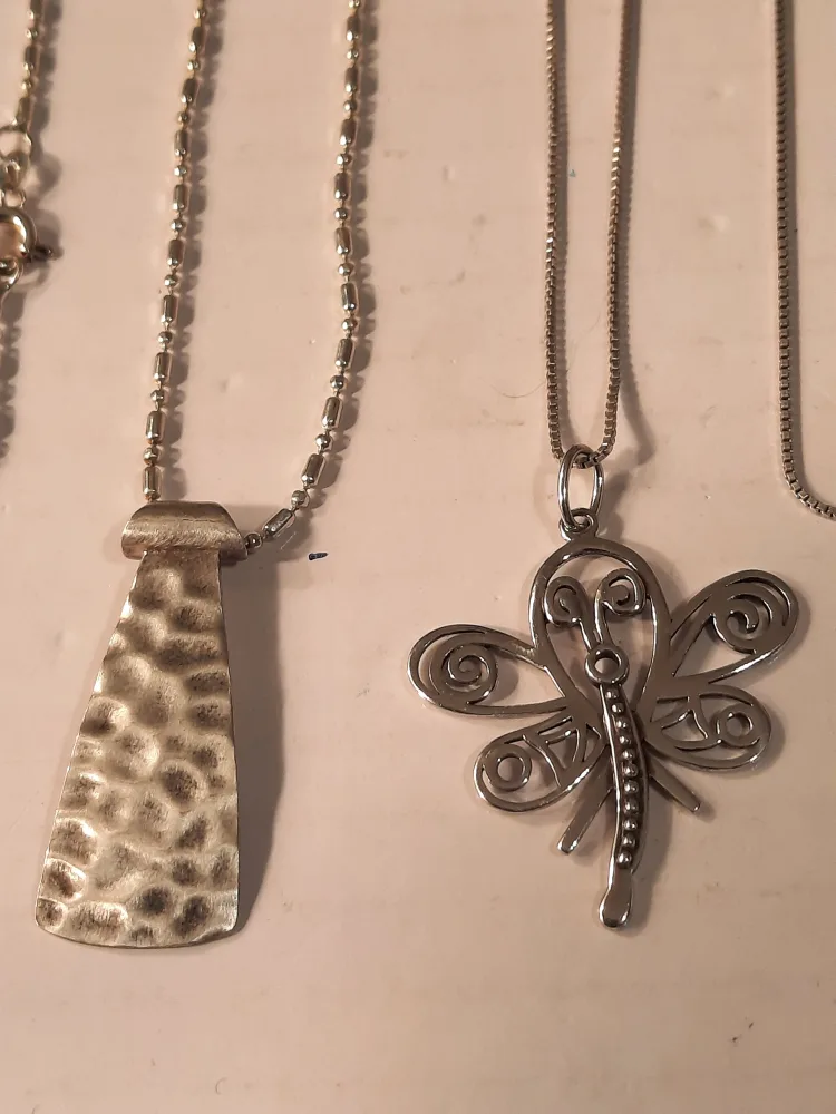 Two Sterling Silver Pendantsone is Silpada image indicator(2)