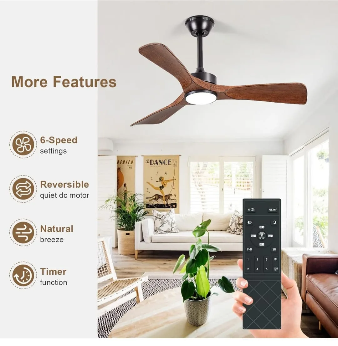 Ceiling Fan with LED Light & Remote thumbnail