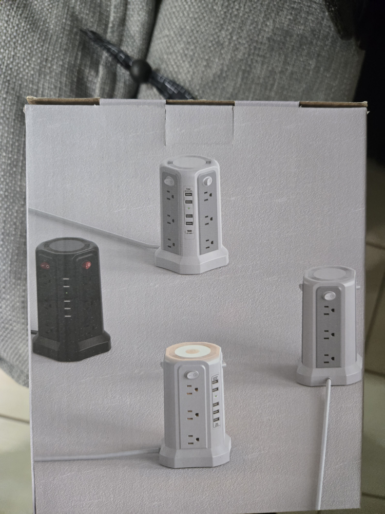 Power Strip Tower with USB Ports - photo 2
