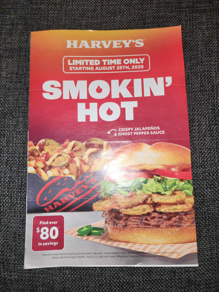 Harvey's Coupons -  Expires Oct. 19th