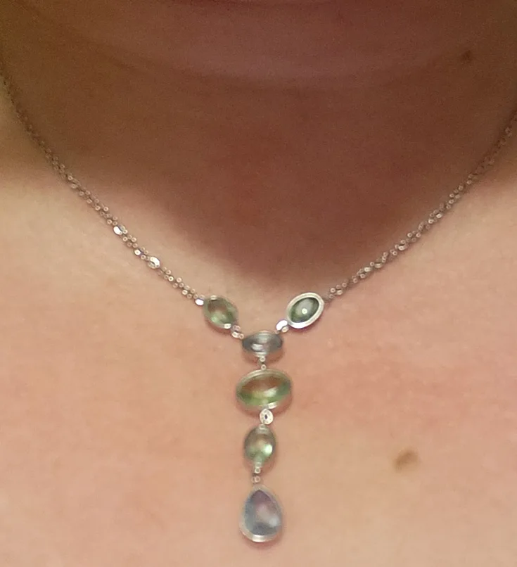 Necklace with Green Stones thumbnail