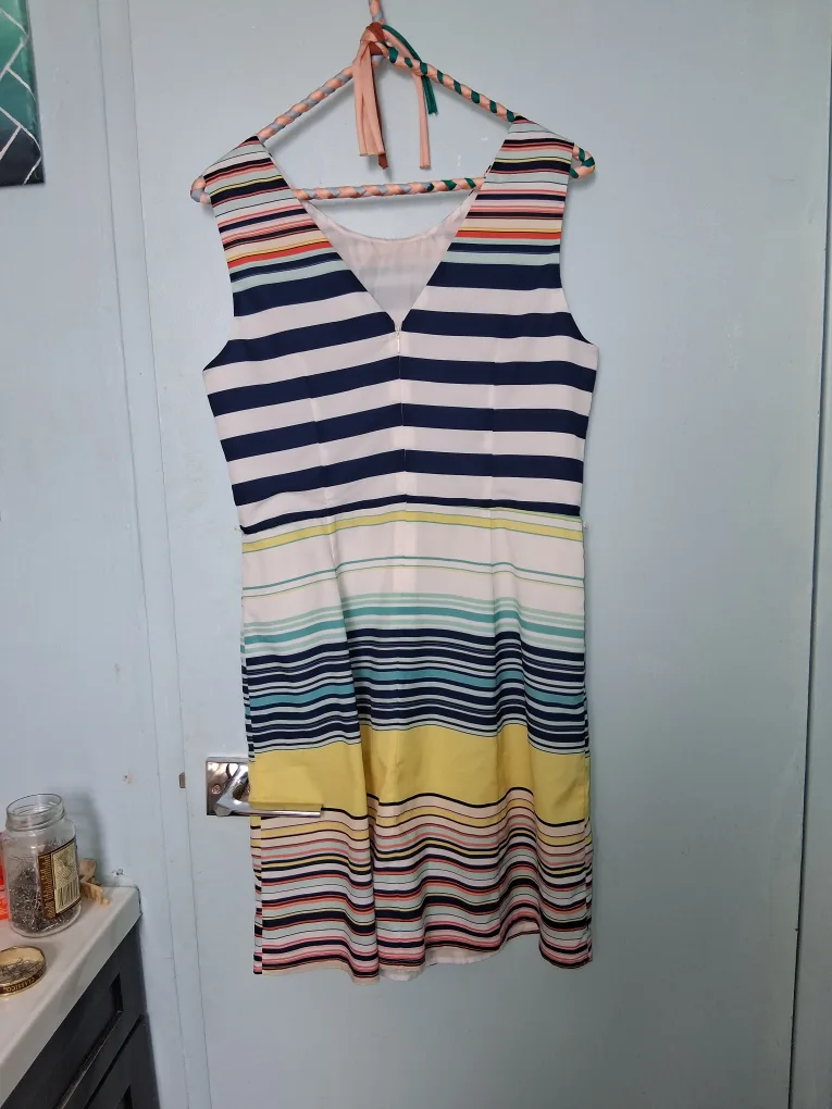 Suzy Shier Striped Dress - Size M image indicator(3)
