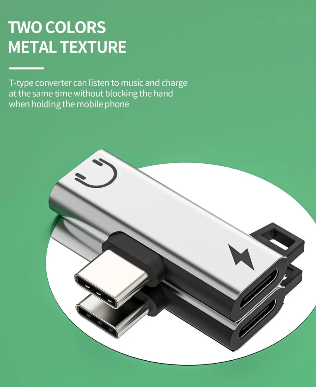 2-in-1 USB C Charging + Headset Adapter image indicator(4)