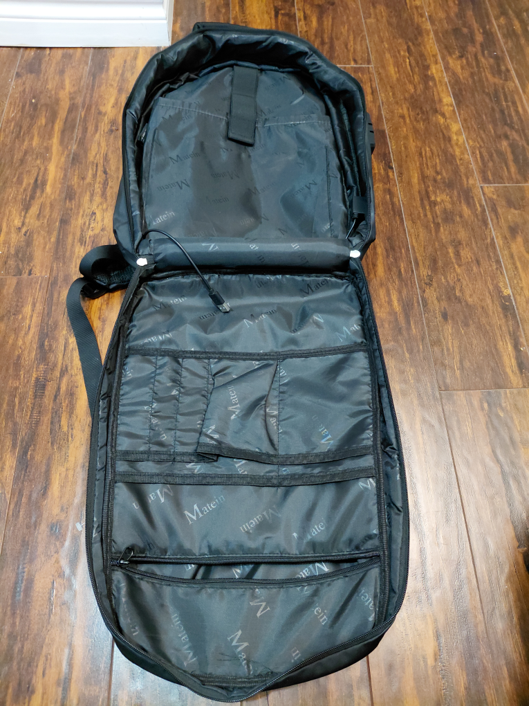 Matein Anti Theft Laptop Backpack, Black - photo 2