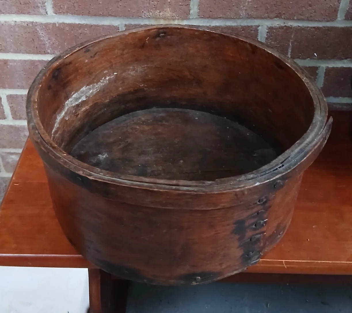 Vintage Wooden Round Box thumbnail