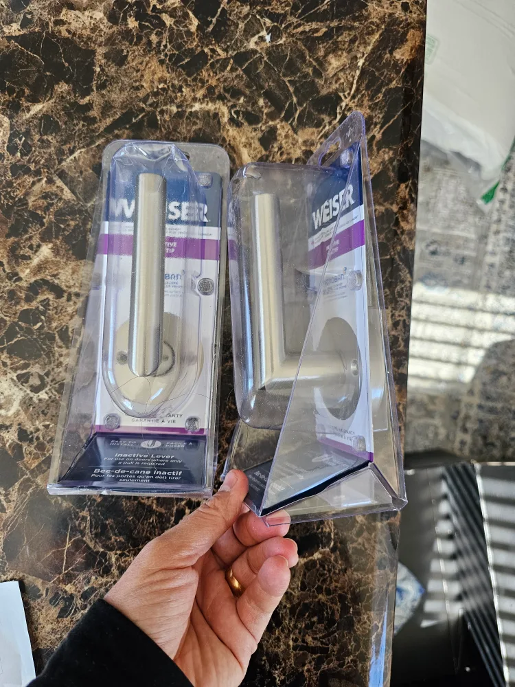 Weiser Milan Satin Nickel Door Handle, Reversible Half Dummy.. image indicator(9)