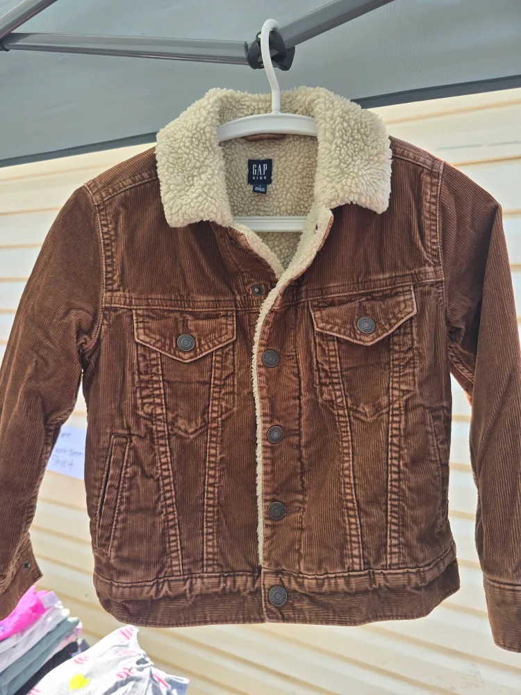 GAP Kids Corduroy Sherpa Jacket - Size S thumbnail