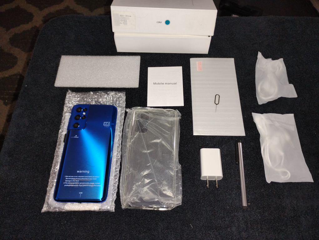 New S21+ Ultra Chrome Blue Smartphone