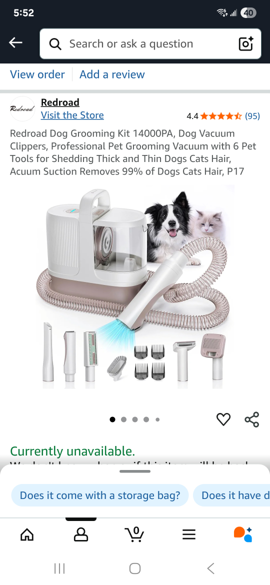 Pet Grooming Vacuum Cleaner Kit - photo 3
