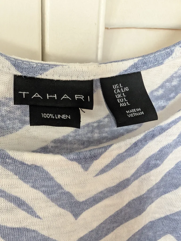 Tahari Linen Top image indicator(2)