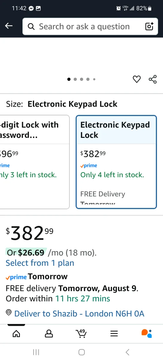 WASAI Console Gun Safe - Electronic Keypad Lock brand is image indicator(2)