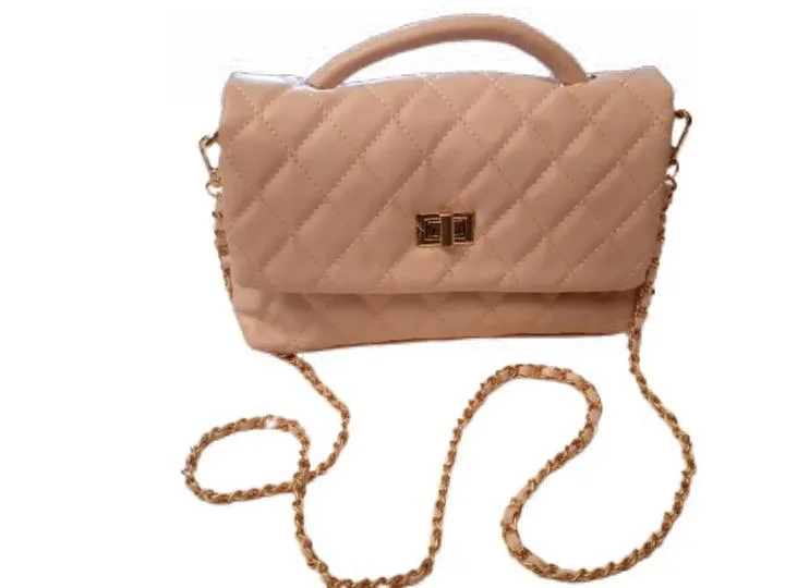 Quilted Pink Shoulder Bag thumbnail