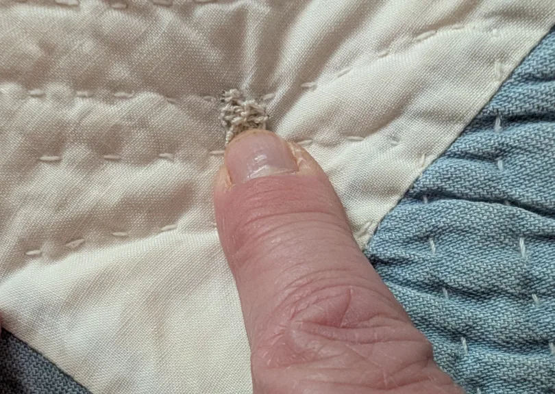 Vintage Hand Stitched Quilt - Hunter's Star image indicator(9)