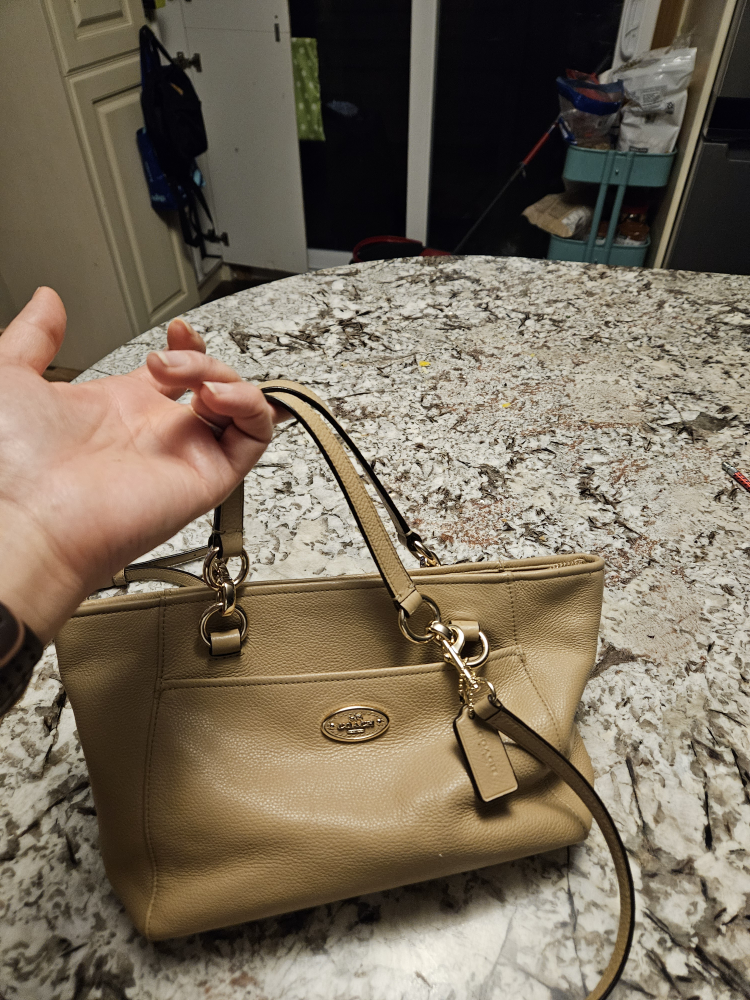 Coach Beige Leather Handbag - photo 5