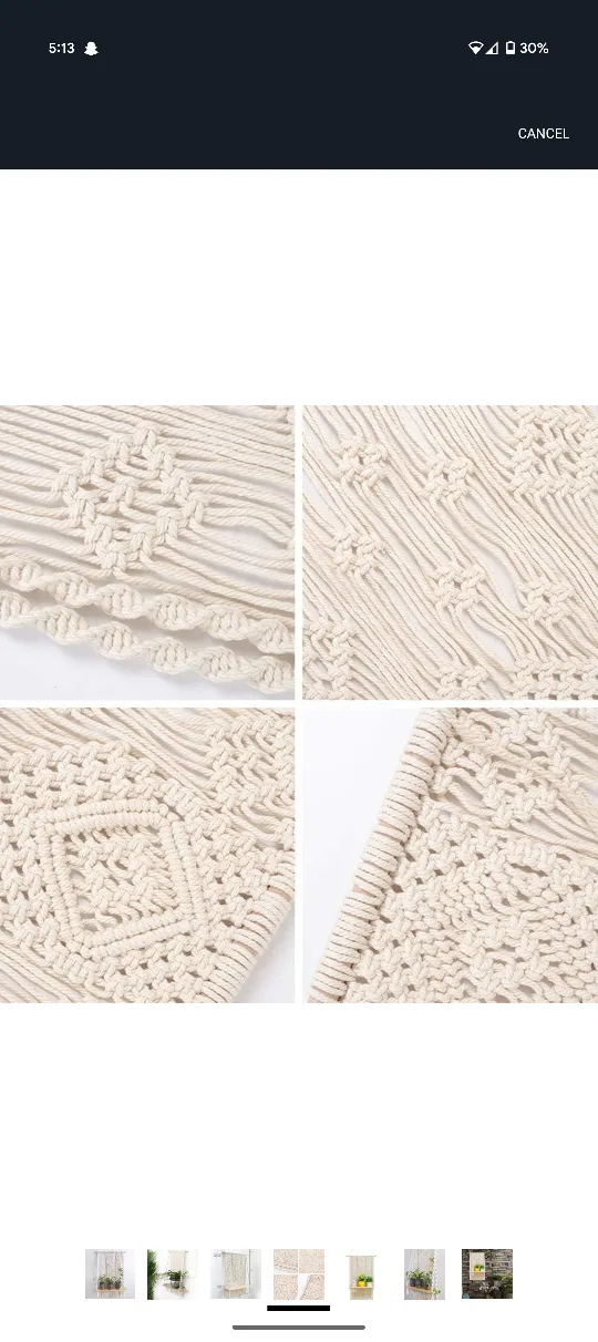 Macrame Wall Hanging Shelf image indicator(4)