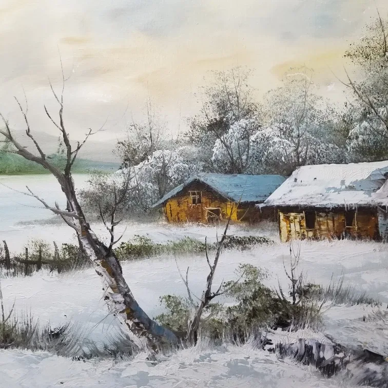 P. Finch Winter Landscape Painting image indicator(3)