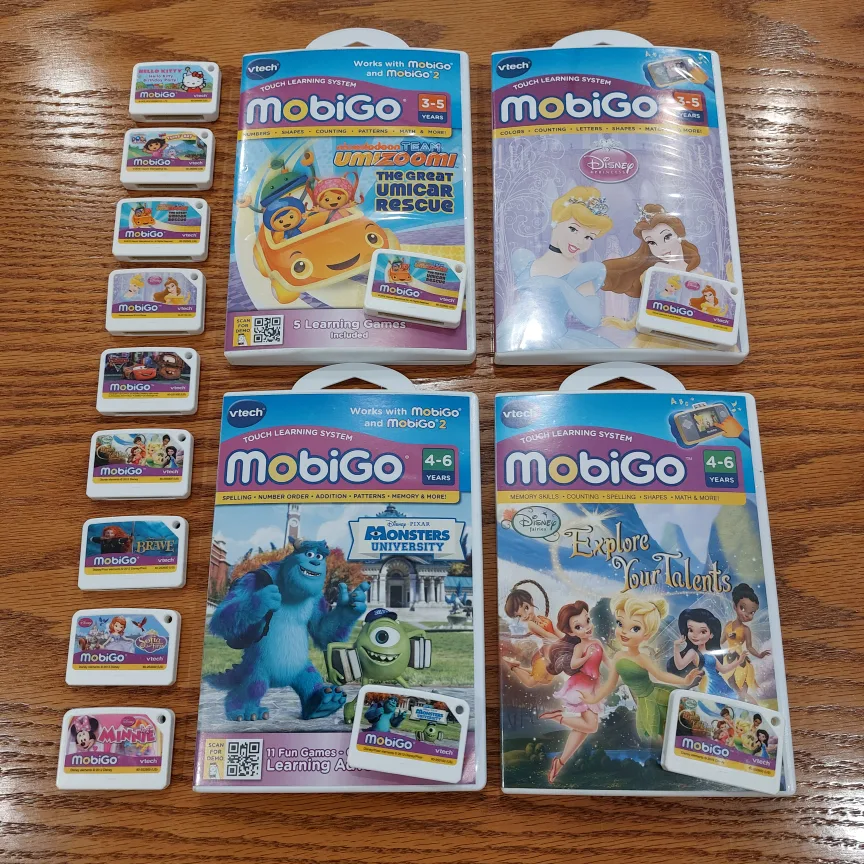 Vtech Mobigo 2 Handheld Learning Game System & Games image indicator(5)