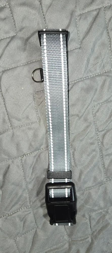 Gray Reflective Dog Collar, Size M and L image indicator(4)