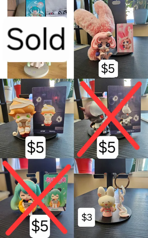 Reduced prices! Extremely low. Cute collectible figures image indicator(10)