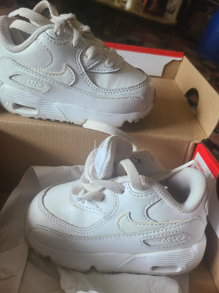 Nike Air Max 90 Toddler White - Size 5