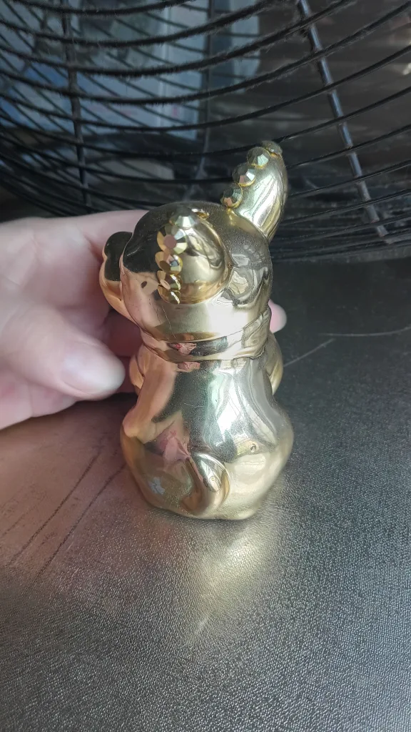 Gold French Bulldog Figurine image indicator(2)