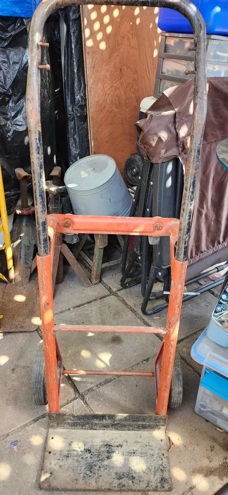 Used Orange Hand Truck Dolly. price firm thumbnail