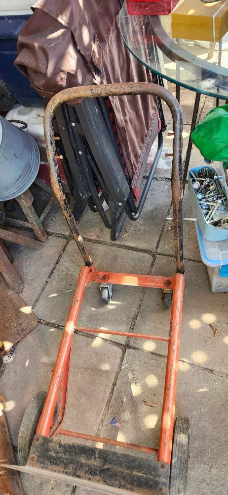 Used Orange Hand Truck Dolly. price firm image indicator(5)