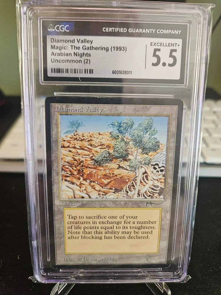 CGC Graded 5.5 Magic: The Gathering Diamond Valley Card thumbnail