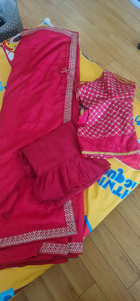 Brand New Red Saree indian