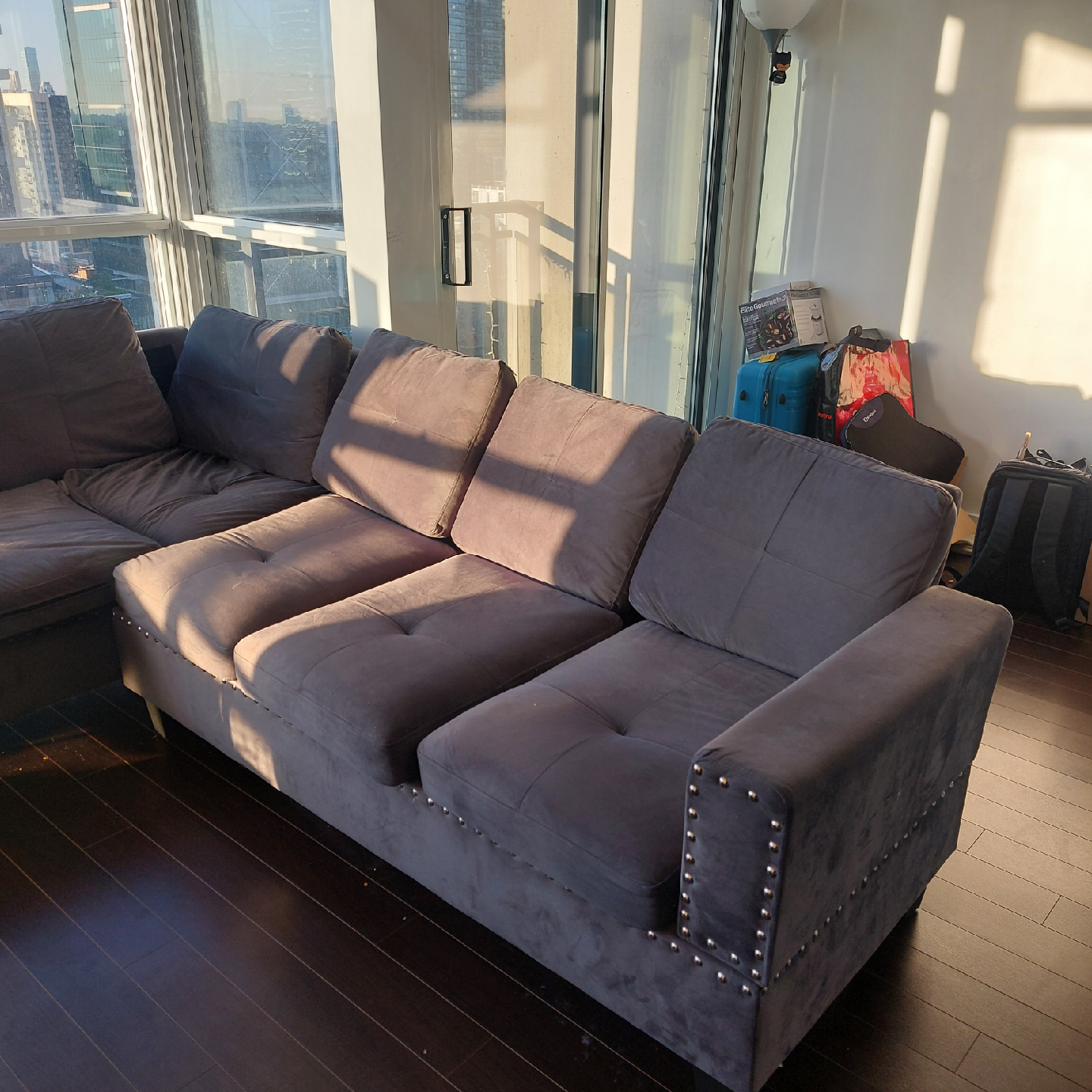 Sectional Sofa - Grey - photo 2