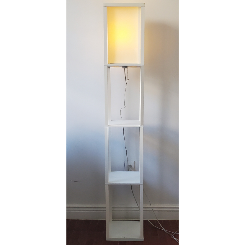 Modern White Tower Floor Lamp