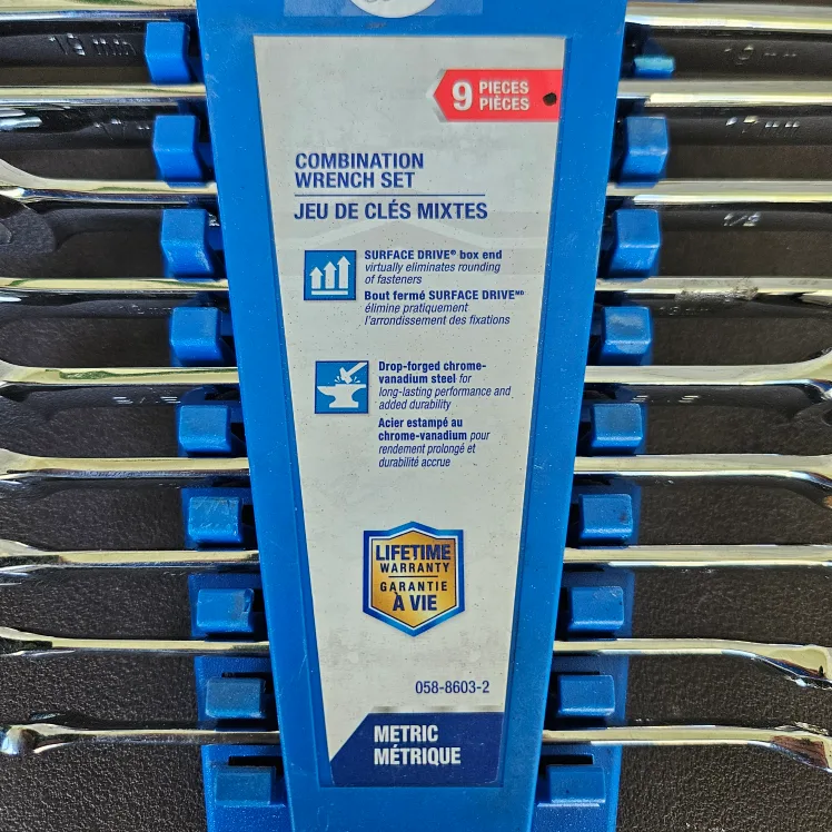 Mastercraft 9-Piece Combination Wrench Set thumbnail