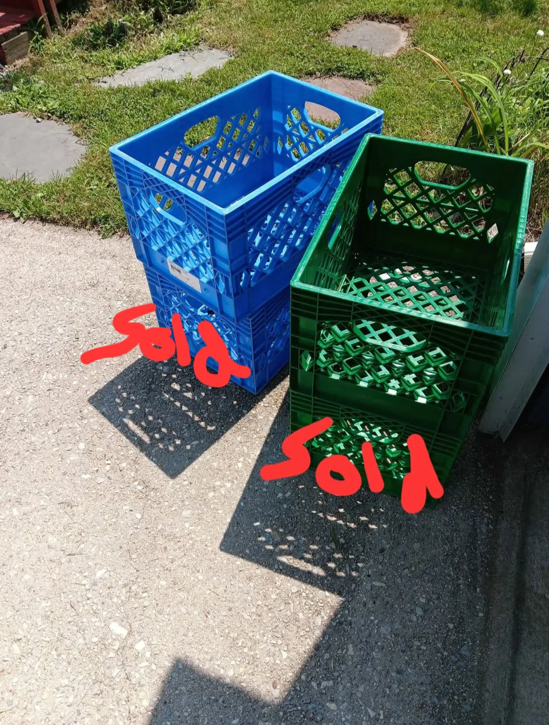 2 milk crates $15 each thumbnail