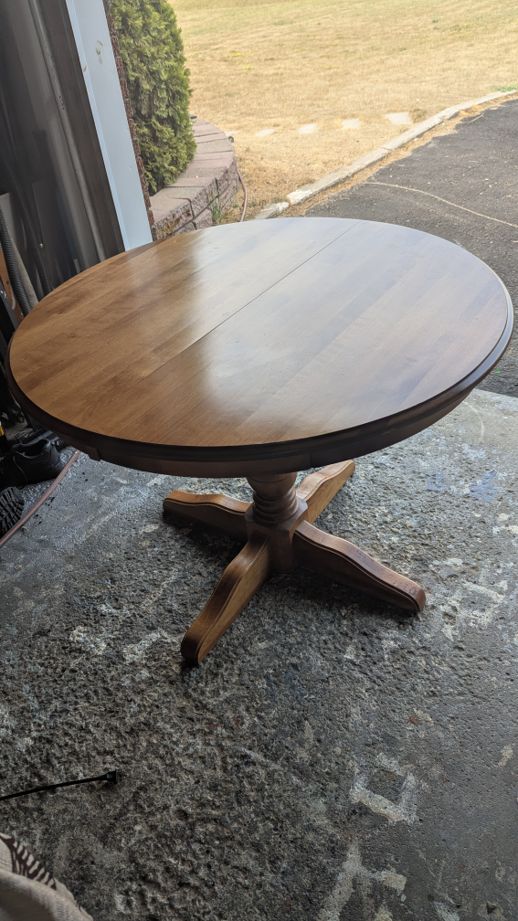 42 inch Solid Maple Dining Table
