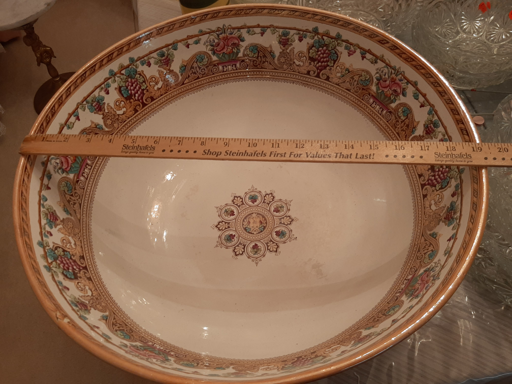 Furnival Gigantic Punch bowl. Circa 1890's