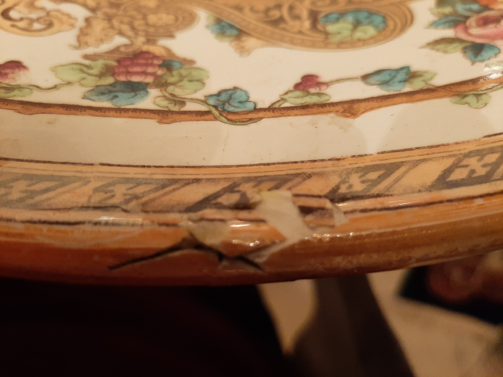 Furnival Gigantic Punch bowl. Circa 1890's - photo 2