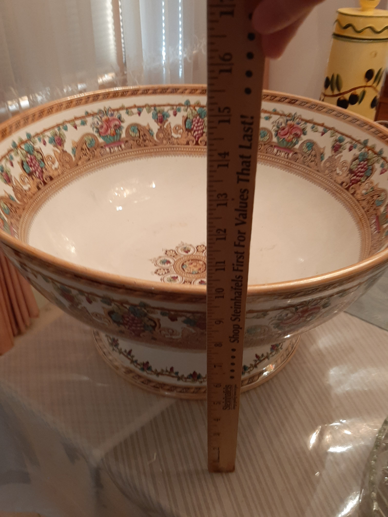 Furnival Gigantic Punch bowl. Circa 1890's - photo 4