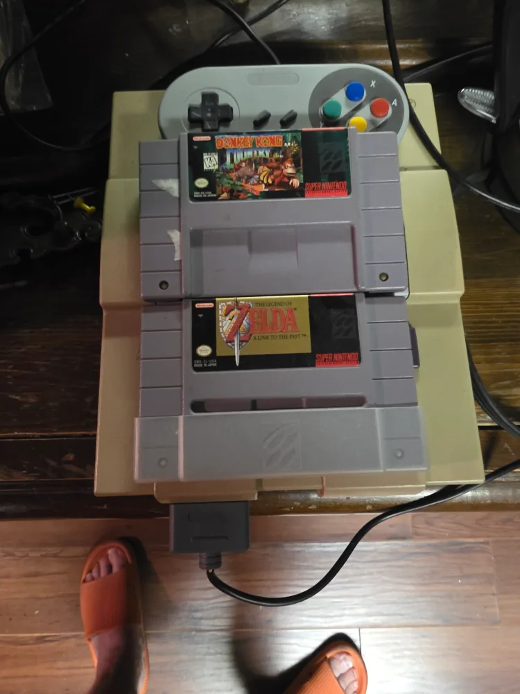 Super Nintendo System (SNES) with Games image indicator(2)