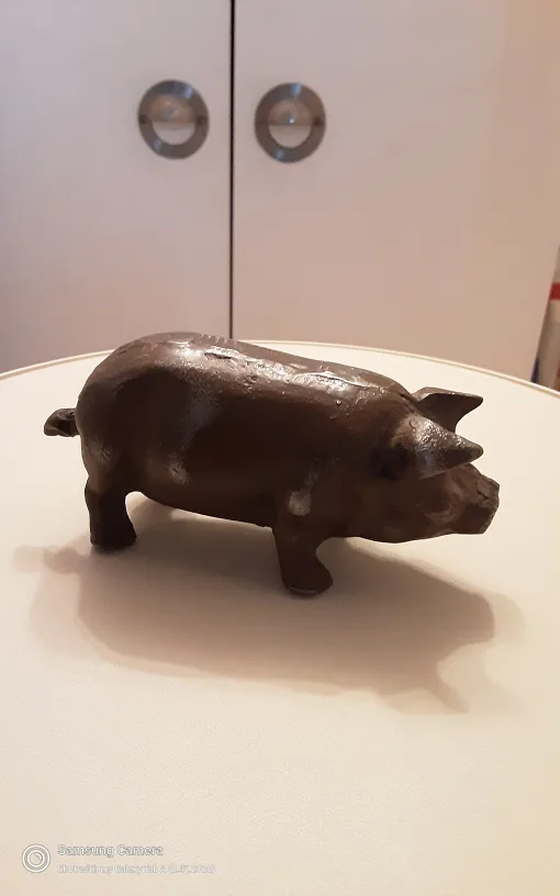 Vintage Piggy Bank - Brass thumbnail