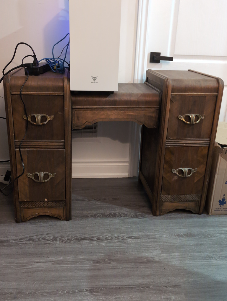 Antique Wooden Vanity Desk