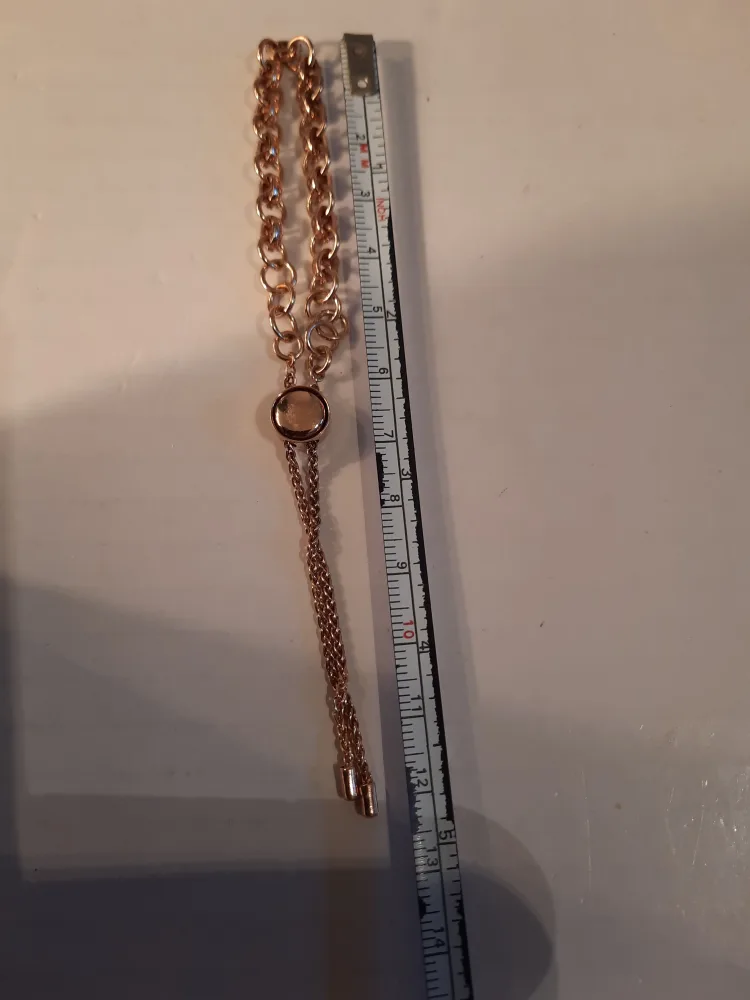 18kon 925 silver roz gold bracelet image indicator(3)