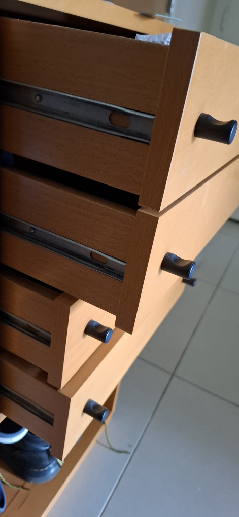 Wooden Shelf with Drawers - 94x39x84 cm - photo 3
