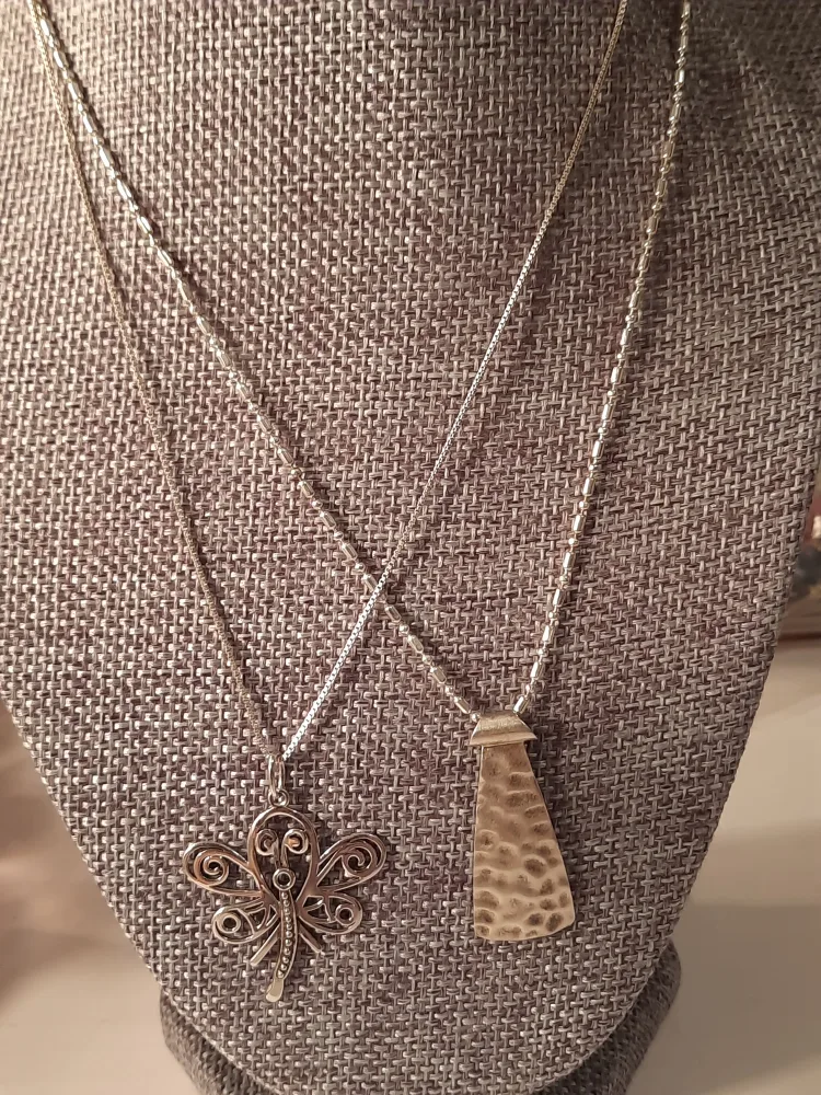 Two Sterling Silver Pendantsone is Silpada image indicator(10)