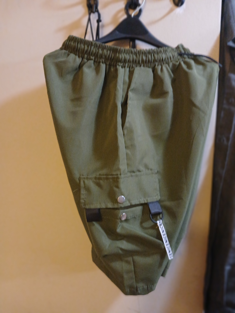 🥕BNNU - Men's, S - XS, knee length, green, cargo shorts.🥕 - photo 4