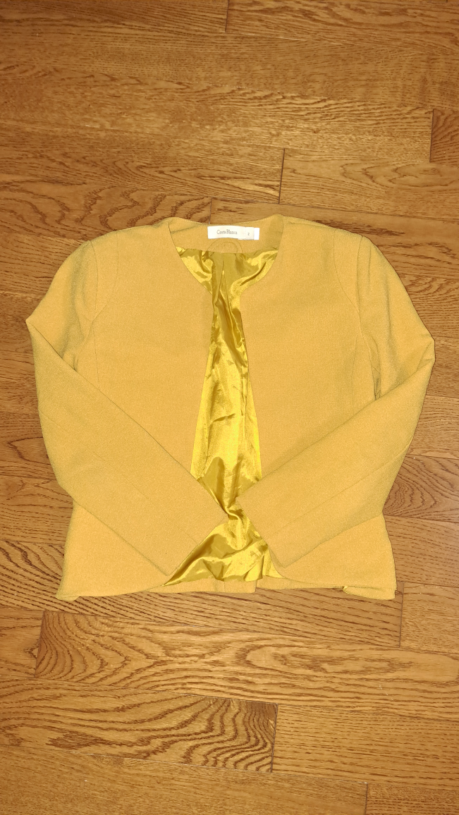 Costa Blanca Yellow Blazer - Size 2
