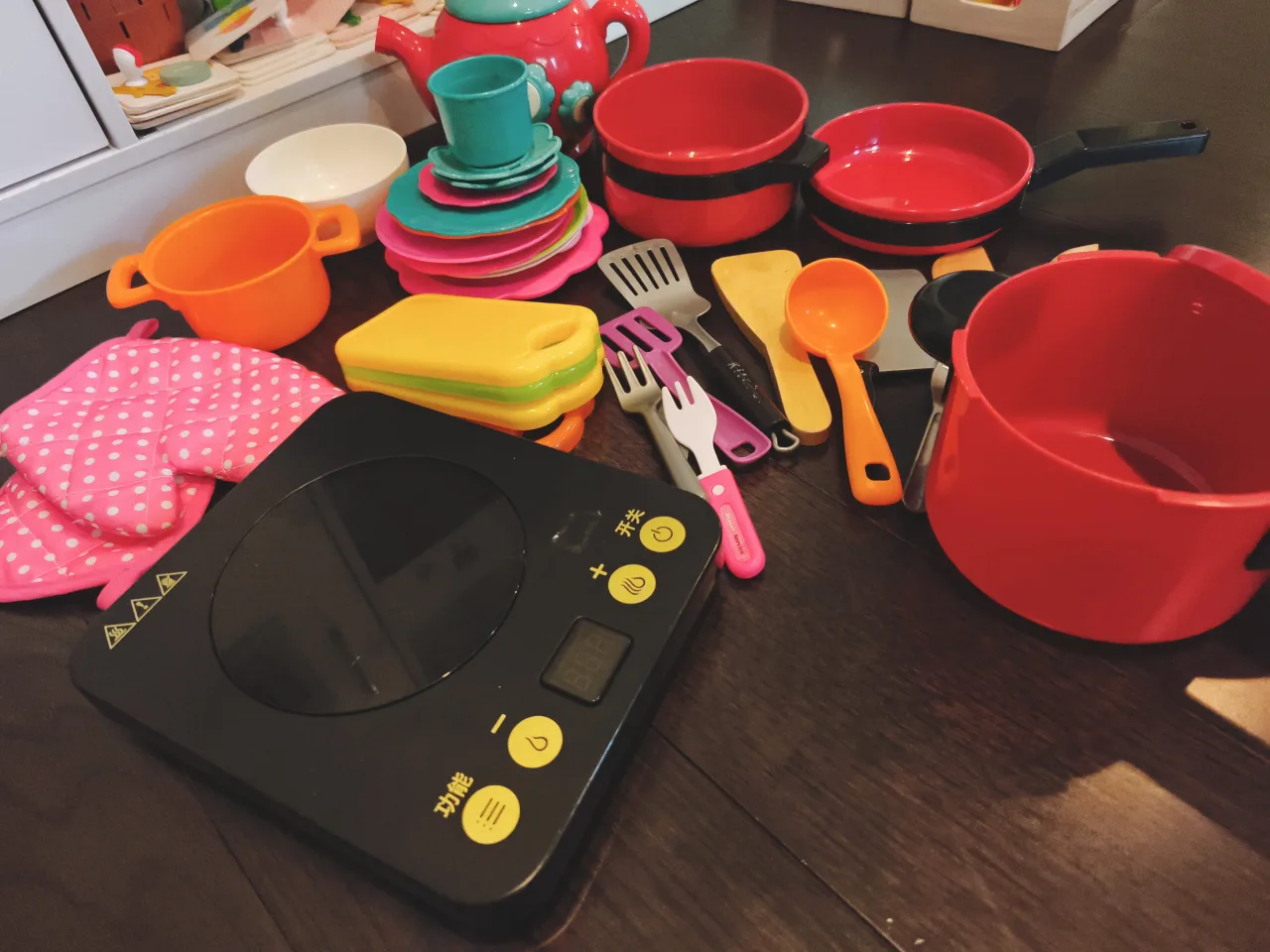 Kids Pretend Play Kitchen Set image indicator(4)