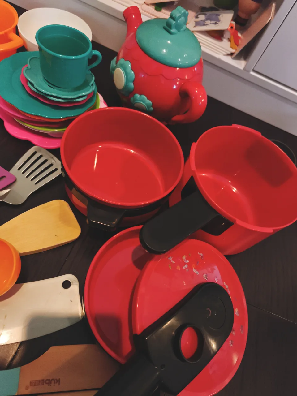 Kids Pretend Play Kitchen Set image indicator(7)