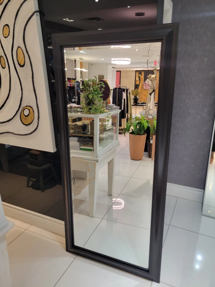 Full Length Mirror with Dark Brown Frame image indicator(2)