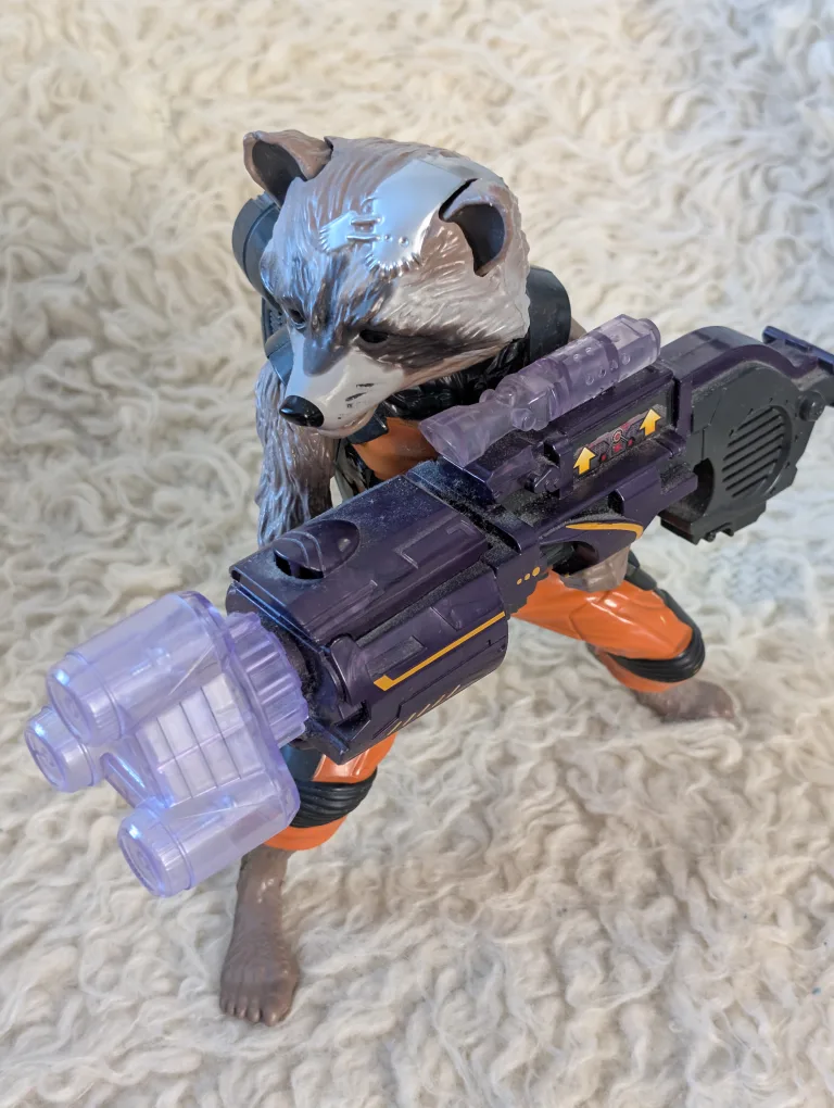 Big Blastin Rocket Raccoon 10" Electronic Figure 2014 thumbnail